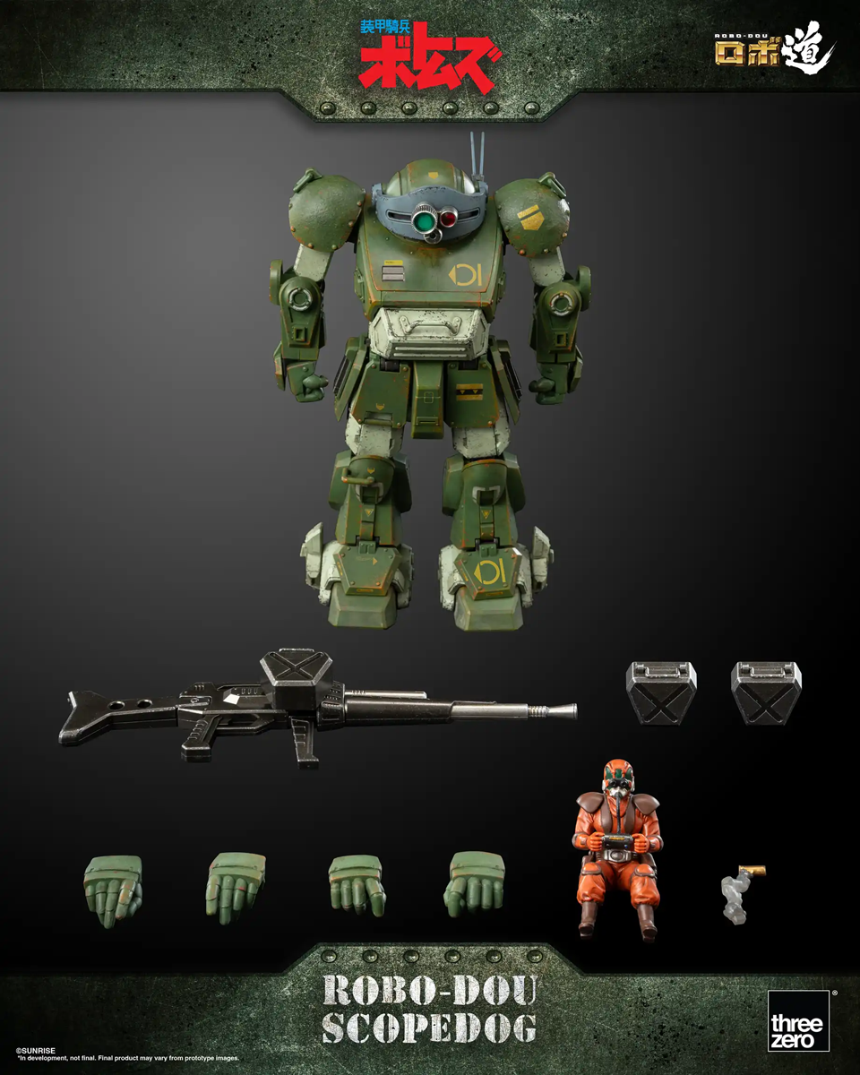 Figura de acción a escala 1:12 de soldado blindado VOTOMS - Scopedog versión 1.5