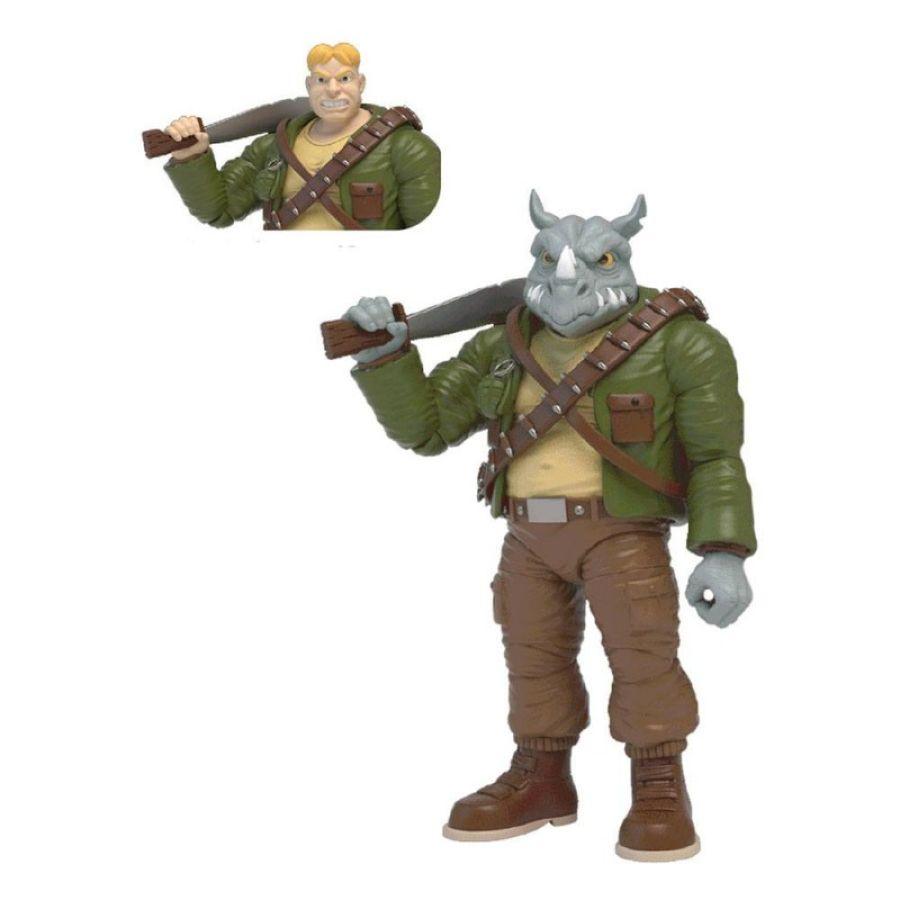 TLSBATMNTROCWB01 Teenage Mutant Ninja Turtles (comics) - Rocksteady 5" BST AXN Figure - The Loyal Subjects - Titan Pop Culture