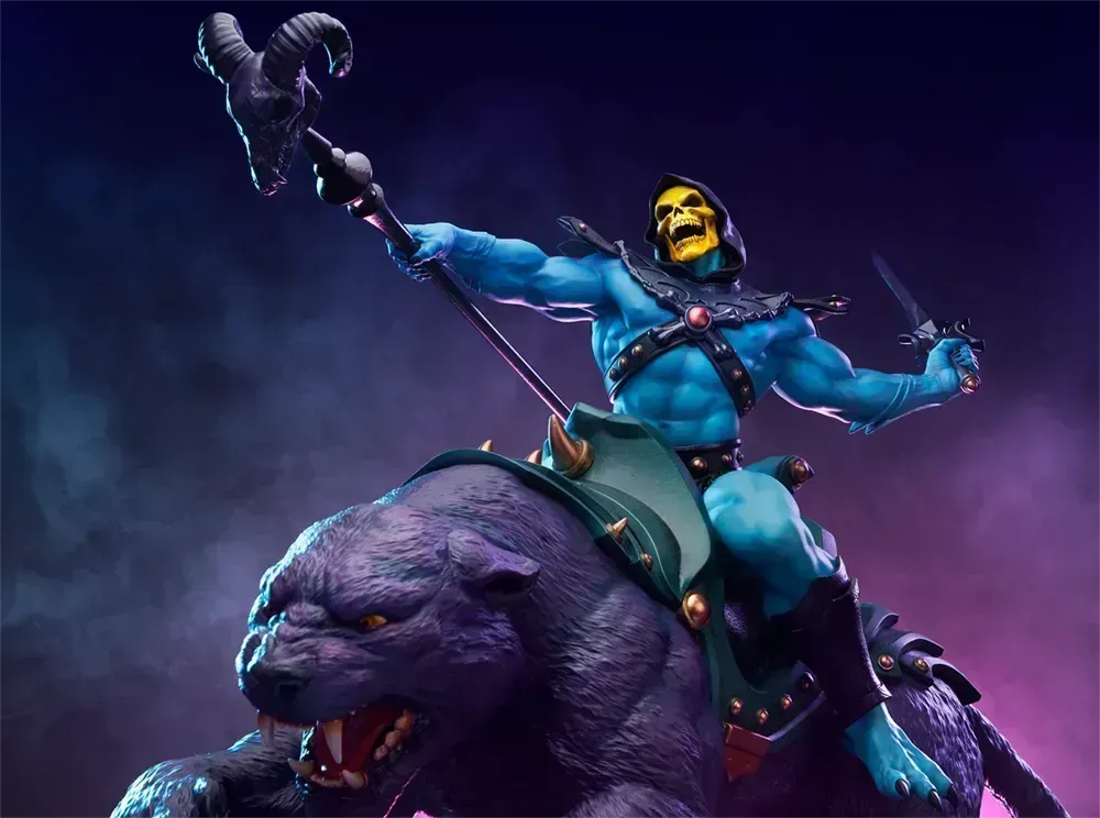 TWE904181 Masters of the Universe - Skeletor & Panthor Deluxe 1:6 Scale Maquette - Tweeterhead - Titan Pop Culture