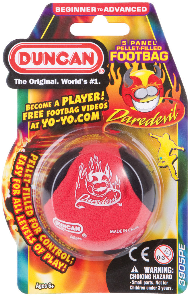 VR-50861 Duncan Footbag Daredevil 5 Panel Pellet Filled (Assorted Colours) - Duncan - Titan Pop Culture