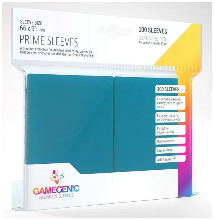 VR-78590 Gamegenic Prime Card Sleeves Blue (66mm x 91mm) (100 Sleeves Per Pack) - Gamegenic - Titan Pop Culture