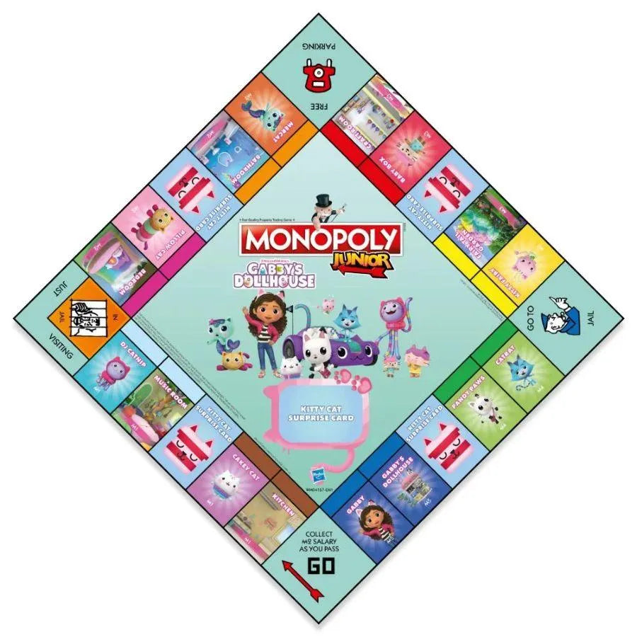 WINWM04157 Monopoly - Gabby's Dollhouse Junior Edition - Winning Moves - Titan Pop Culture