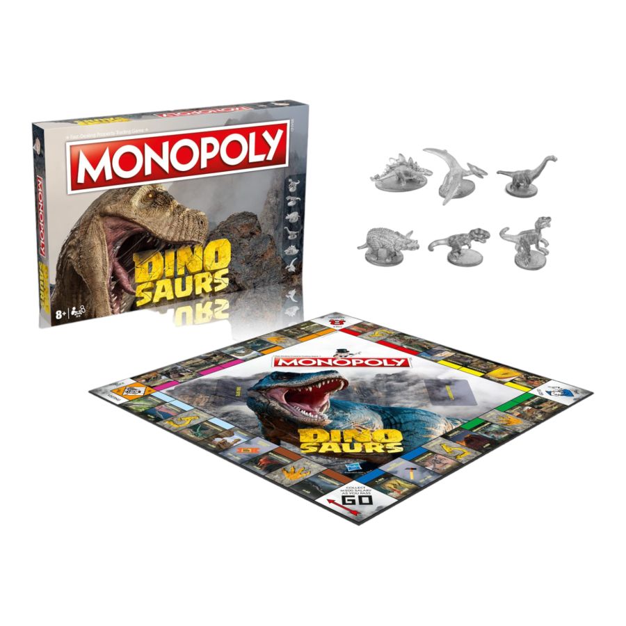 WINWM04251 Monopoly - Dinosaurs Edition - Winning Moves - Titan Pop Culture