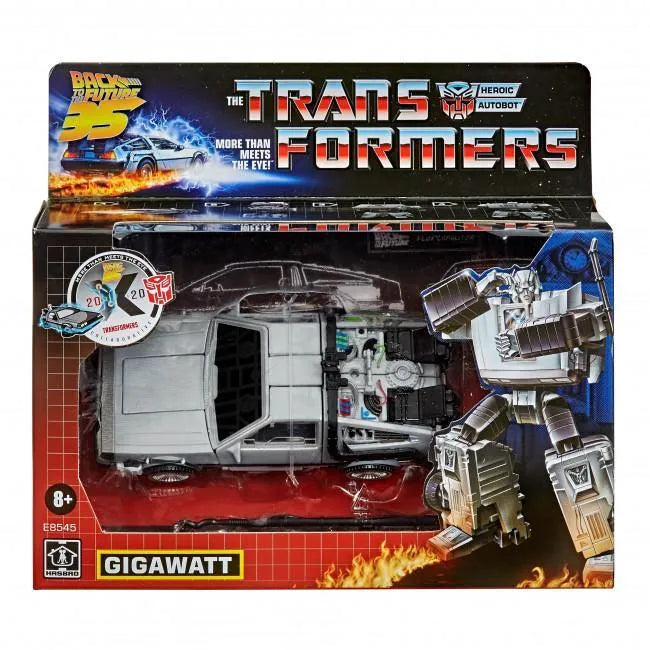 21095 Transformers Generations -- Transformers Collaborative: Back to the Future Mash-Up, Gigawatt -- Back to the Future-35 Edition, 5.5-inch - Hasbro - Titan Pop Culture