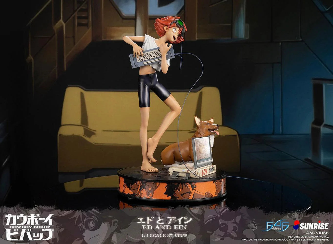 F4FCBEAEST Cowboy Bebop - Ed & Ein Statue - First 4 Figures - Titan Pop Culture