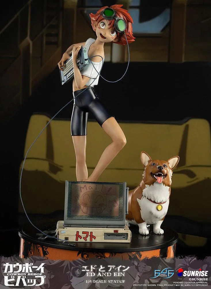 F4FCBEAEST Cowboy Bebop - Ed & Ein Statue - First 4 Figures - Titan Pop Culture