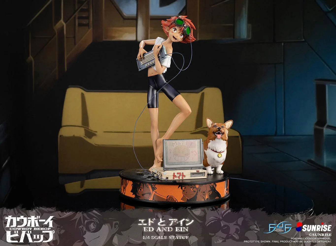 F4FCBEAEST Cowboy Bebop - Ed & Ein Statue - First 4 Figures - Titan Pop Culture