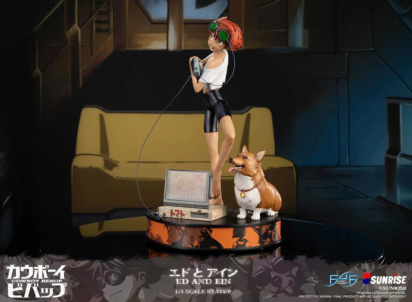 F4FCBEAEST Cowboy Bebop - Ed & Ein Statue - First 4 Figures - Titan Pop Culture