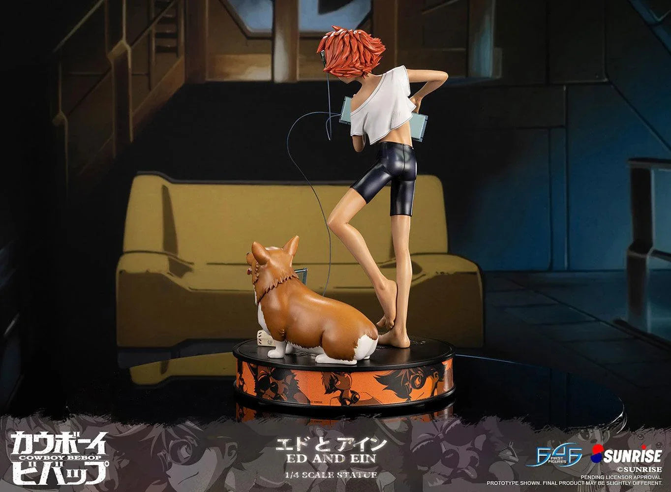 F4FCBEAEST Cowboy Bebop - Ed & Ein Statue - First 4 Figures - Titan Pop Culture