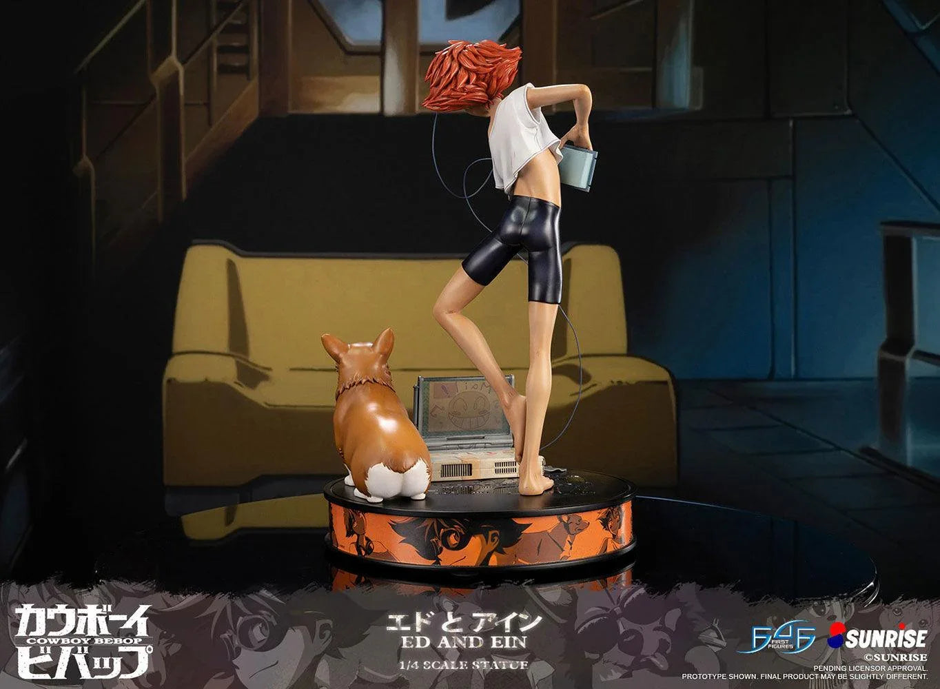 F4FCBEAEST Cowboy Bebop - Ed & Ein Statue - First 4 Figures - Titan Pop Culture