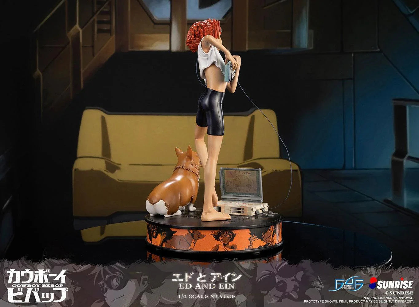F4FCBEAEST Cowboy Bebop - Ed & Ein Statue - First 4 Figures - Titan Pop Culture