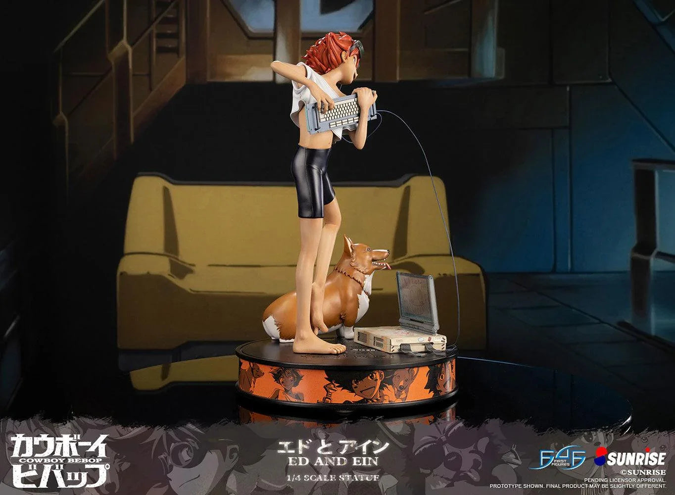 F4FCBEAEST Cowboy Bebop - Ed & Ein Statue - First 4 Figures - Titan Pop Culture