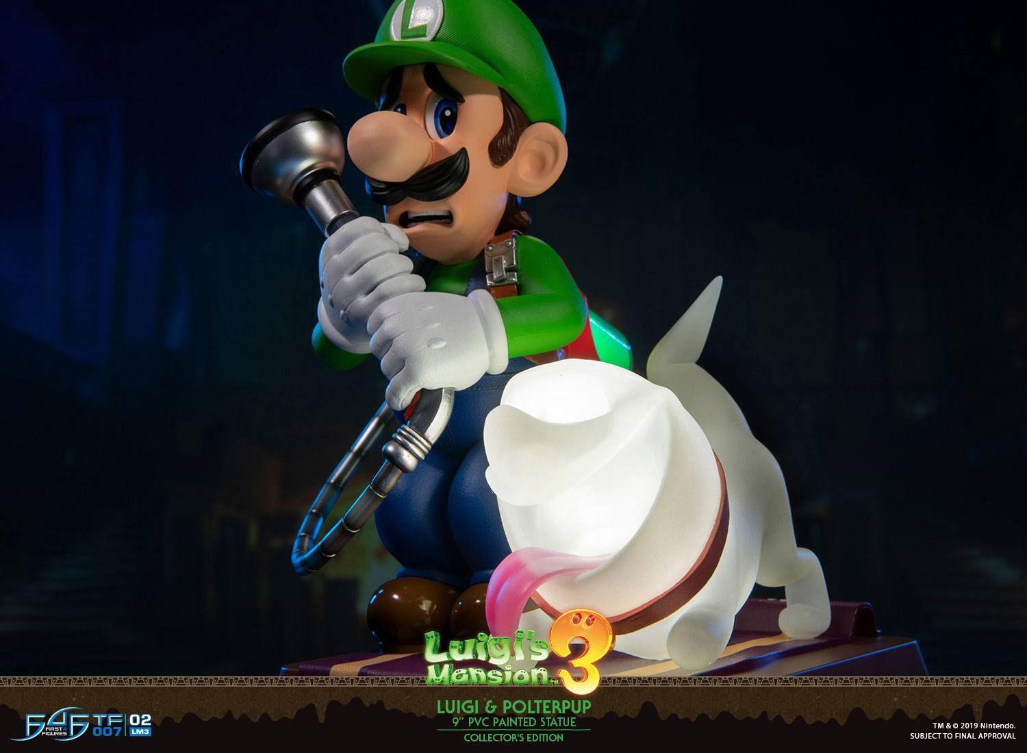 F4FLM03CO Luigi's Mansion 3 - Luigi 9" PVC Statue Collector's Edition - First 4 Figures - Titan Pop Culture