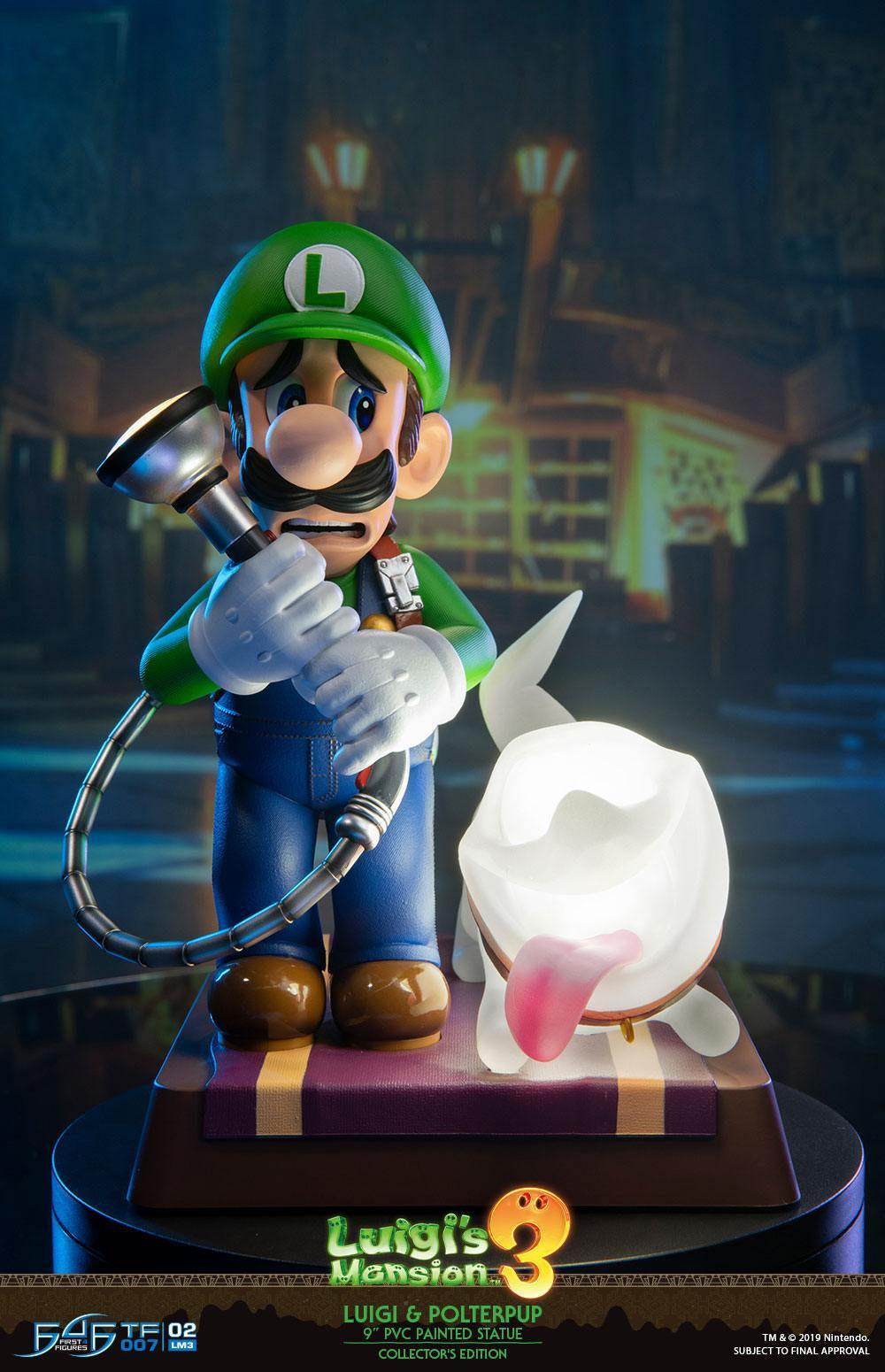 F4FLM03CO Luigi's Mansion 3 - Luigi 9" PVC Statue Collector's Edition - First 4 Figures - Titan Pop Culture