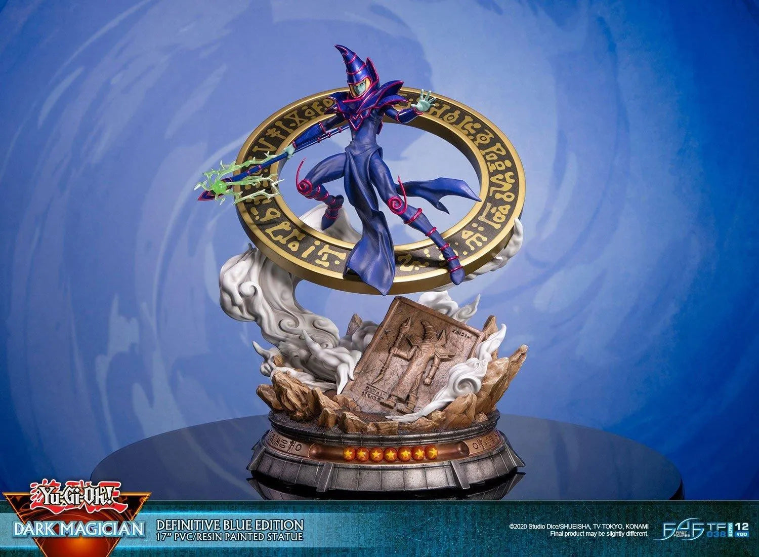 F4FYGODMBS Yu-Gi-Oh! - Dark Magician (Blue) PVC Statue - First 4 Figures - Titan Pop Culture
