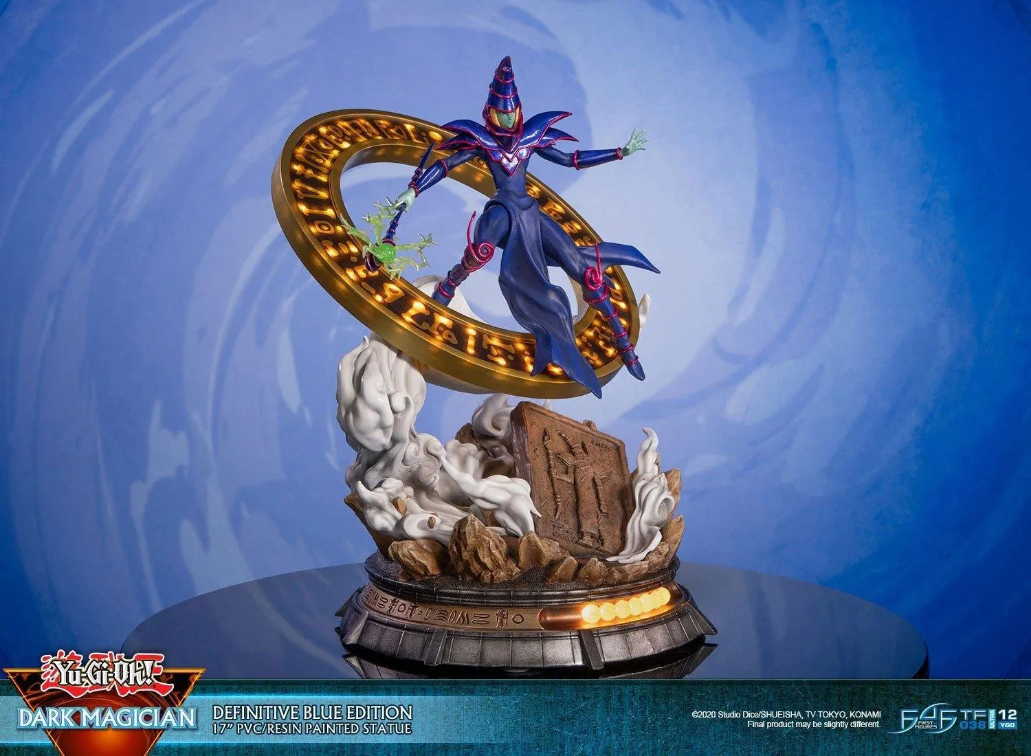 F4FYGODMBS Yu-Gi-Oh! - Dark Magician (Blue) PVC Statue - First 4 Figures - Titan Pop Culture