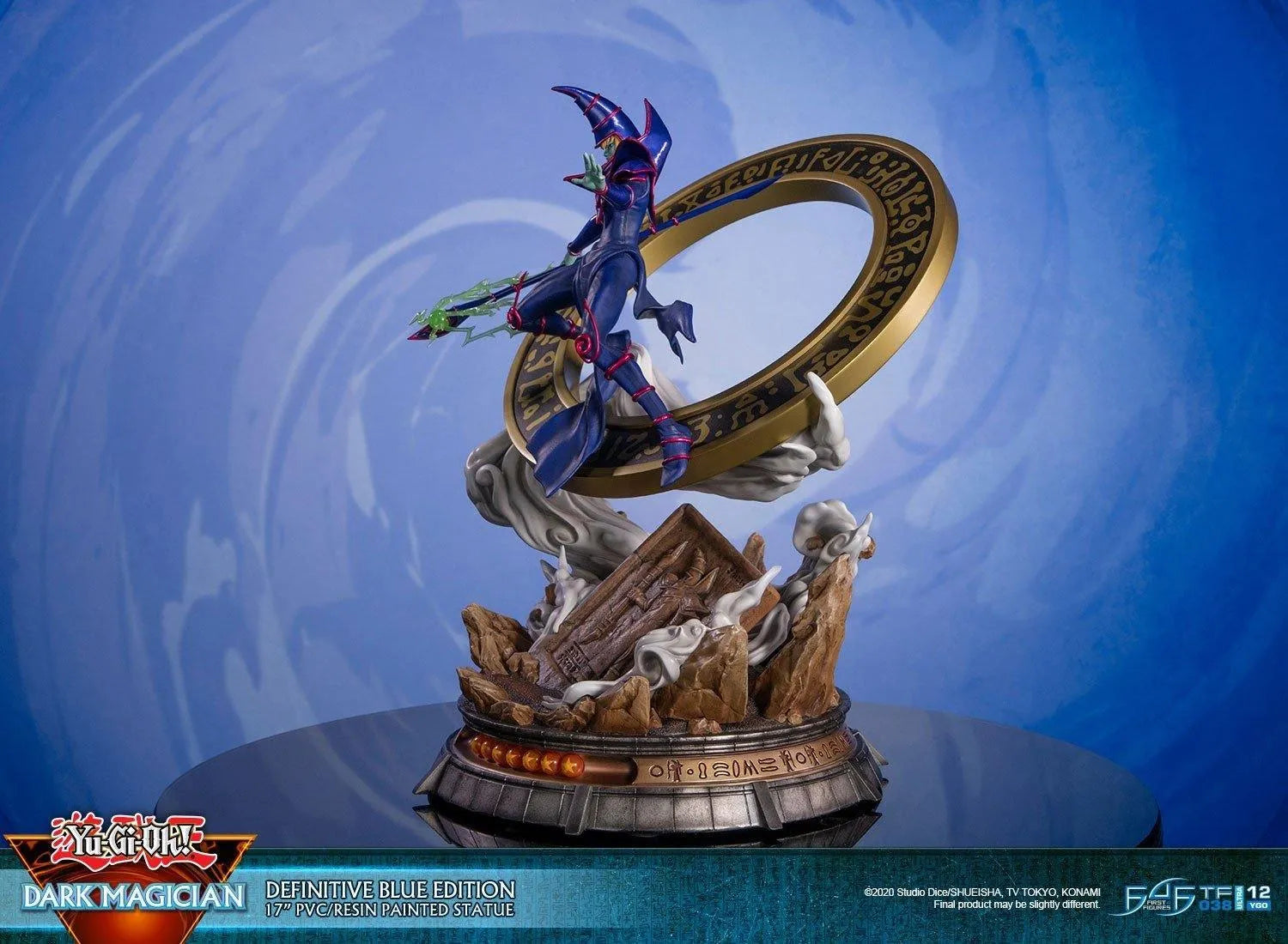 F4FYGODMBS Yu-Gi-Oh! - Dark Magician (Blue) PVC Statue - First 4 Figures - Titan Pop Culture