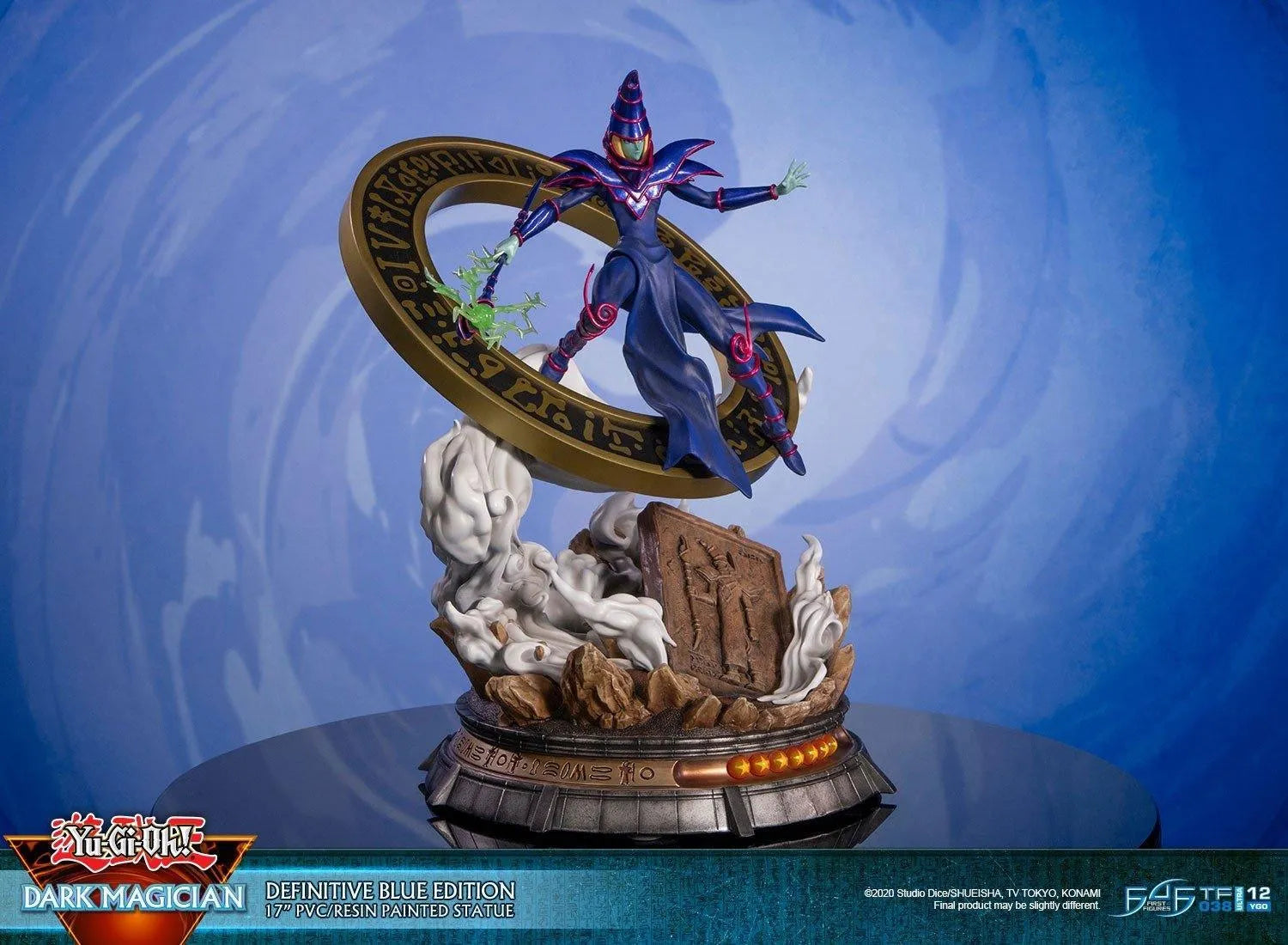 F4FYGODMBS Yu-Gi-Oh! - Dark Magician (Blue) PVC Statue - First 4 Figures - Titan Pop Culture