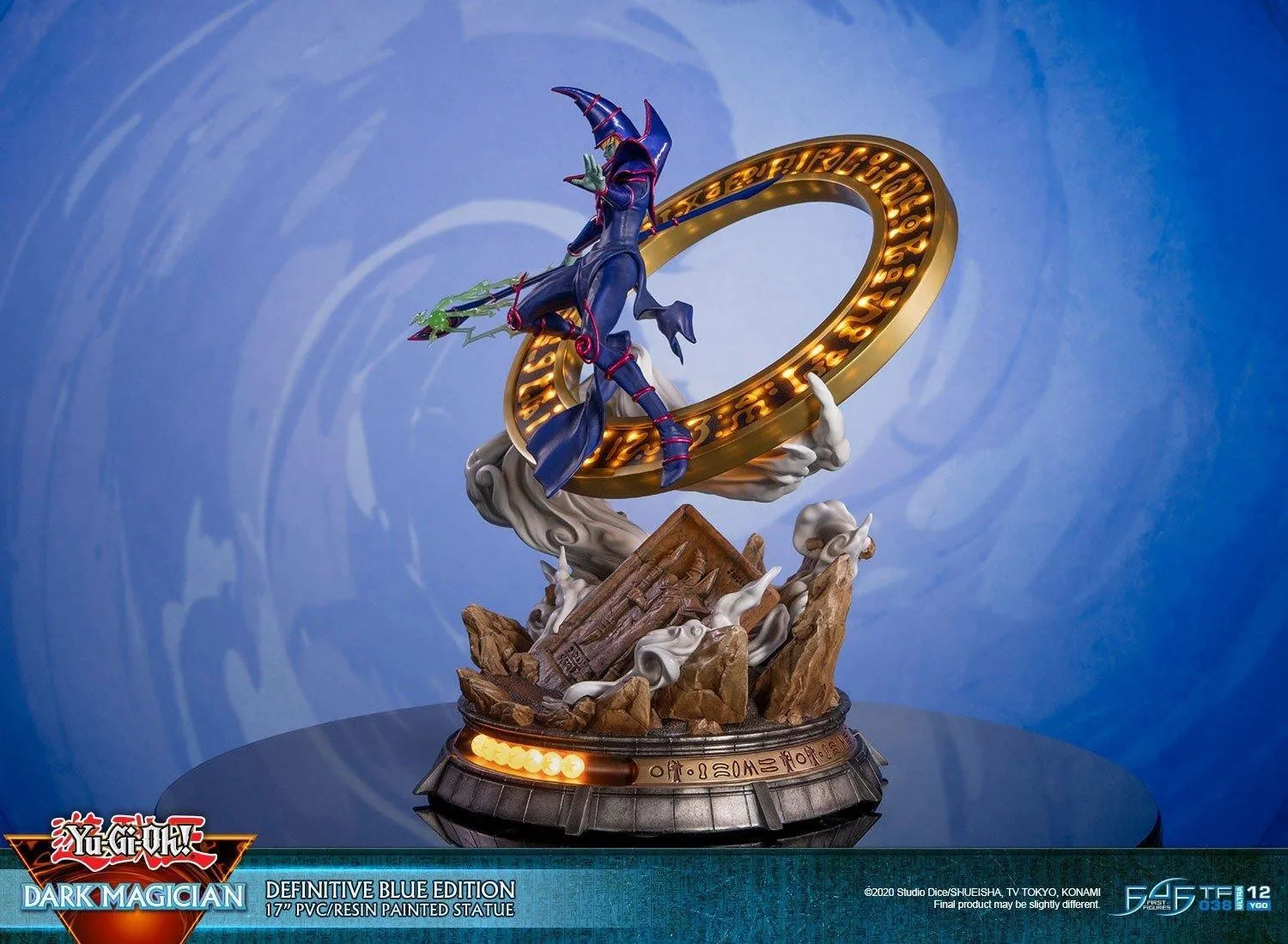 F4FYGODMBS Yu-Gi-Oh! - Dark Magician (Blue) PVC Statue - First 4 Figures - Titan Pop Culture