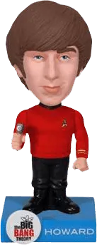 FUN3470 The Big Bang Theory - Howard Star Trek Wacky Wobbler - Funko - Titan Pop Culture