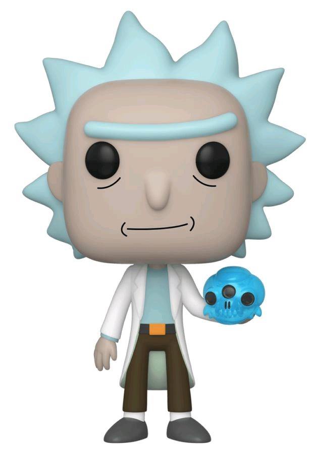 FUN45438 Rick and Morty - Rick with Crystal Skull Pop! Vinyl - Funko - Titan Pop Culture