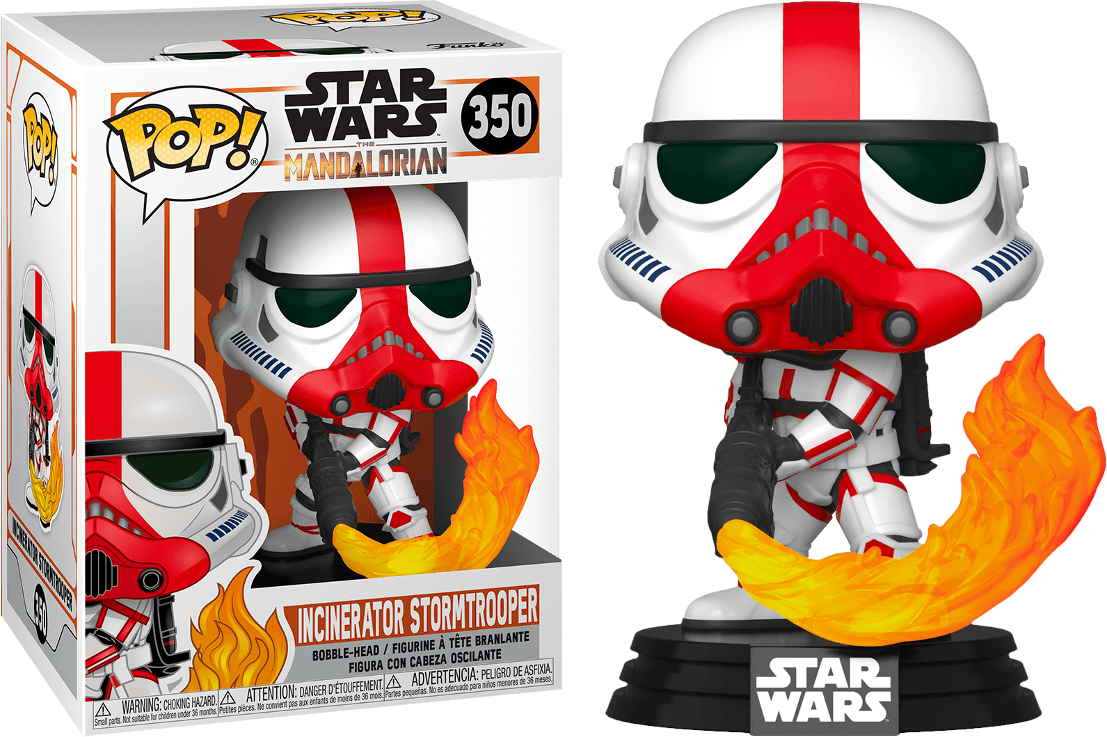 FUN45542 Star Wars: The Mandalorian - Incinerator Stormtrooper Pop! Vinyl - Funko - Titan Pop Culture