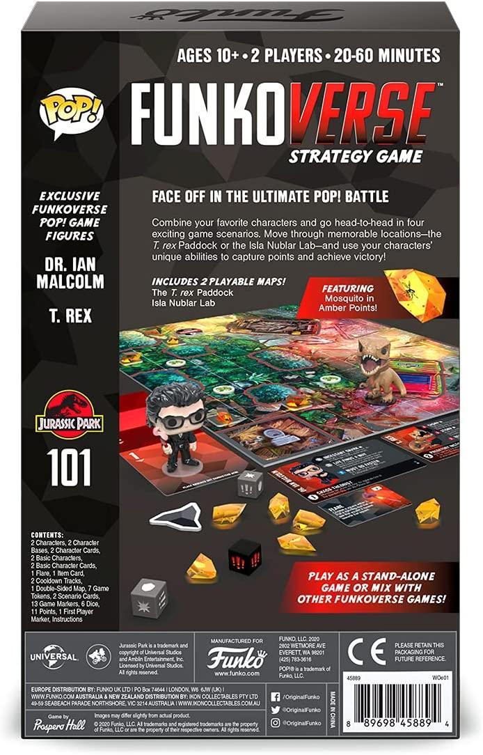 FUN45889 Funkoverse - Jurassic Park 101 2-pack Expandalone Strategy Board Game - Funko - Titan Pop Culture