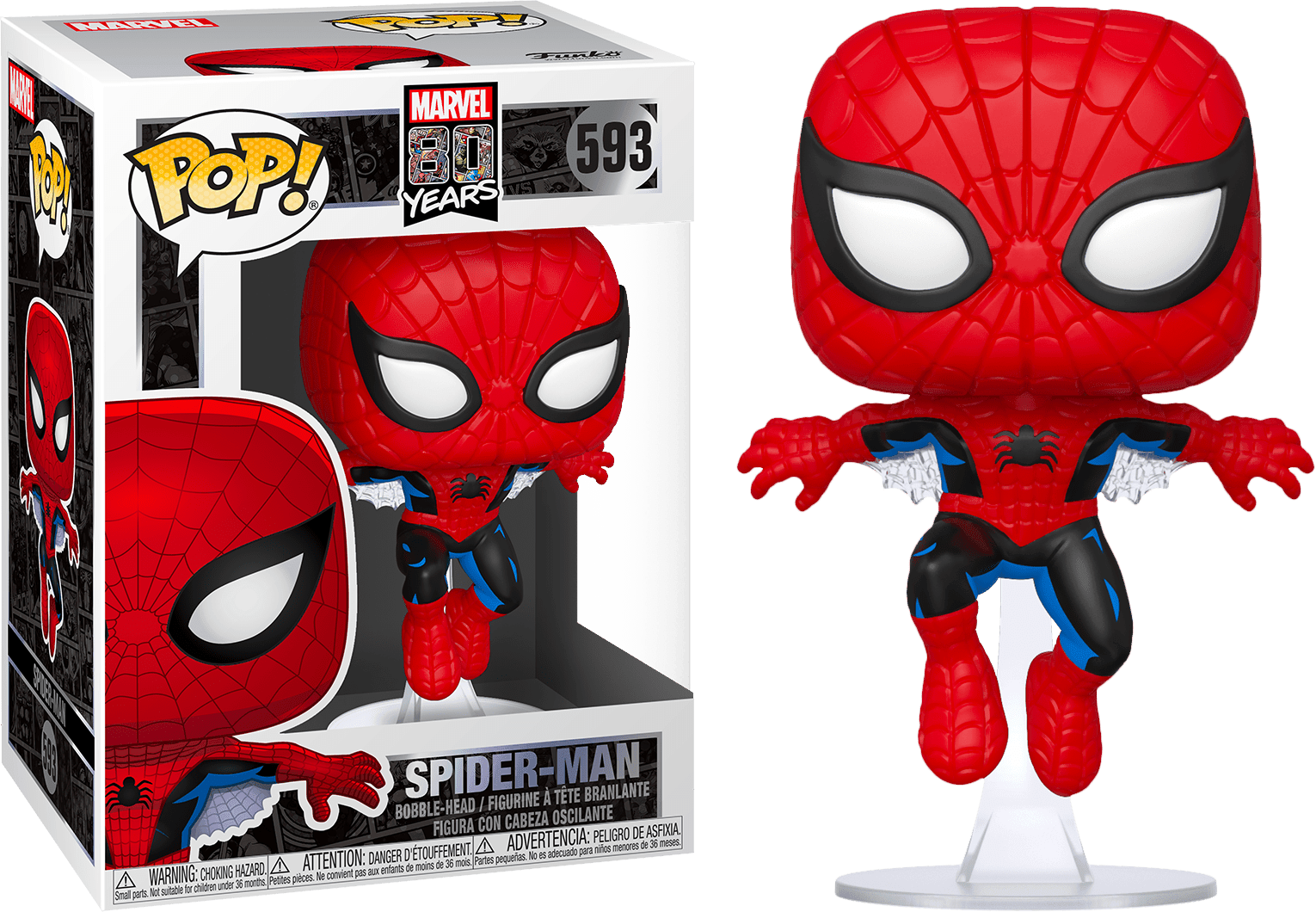 FUN46952 Marvel Comics 80th Anniversary - Spider-Man 1st Appearance Pop! Vinyl - Funko - Titan Pop Culture