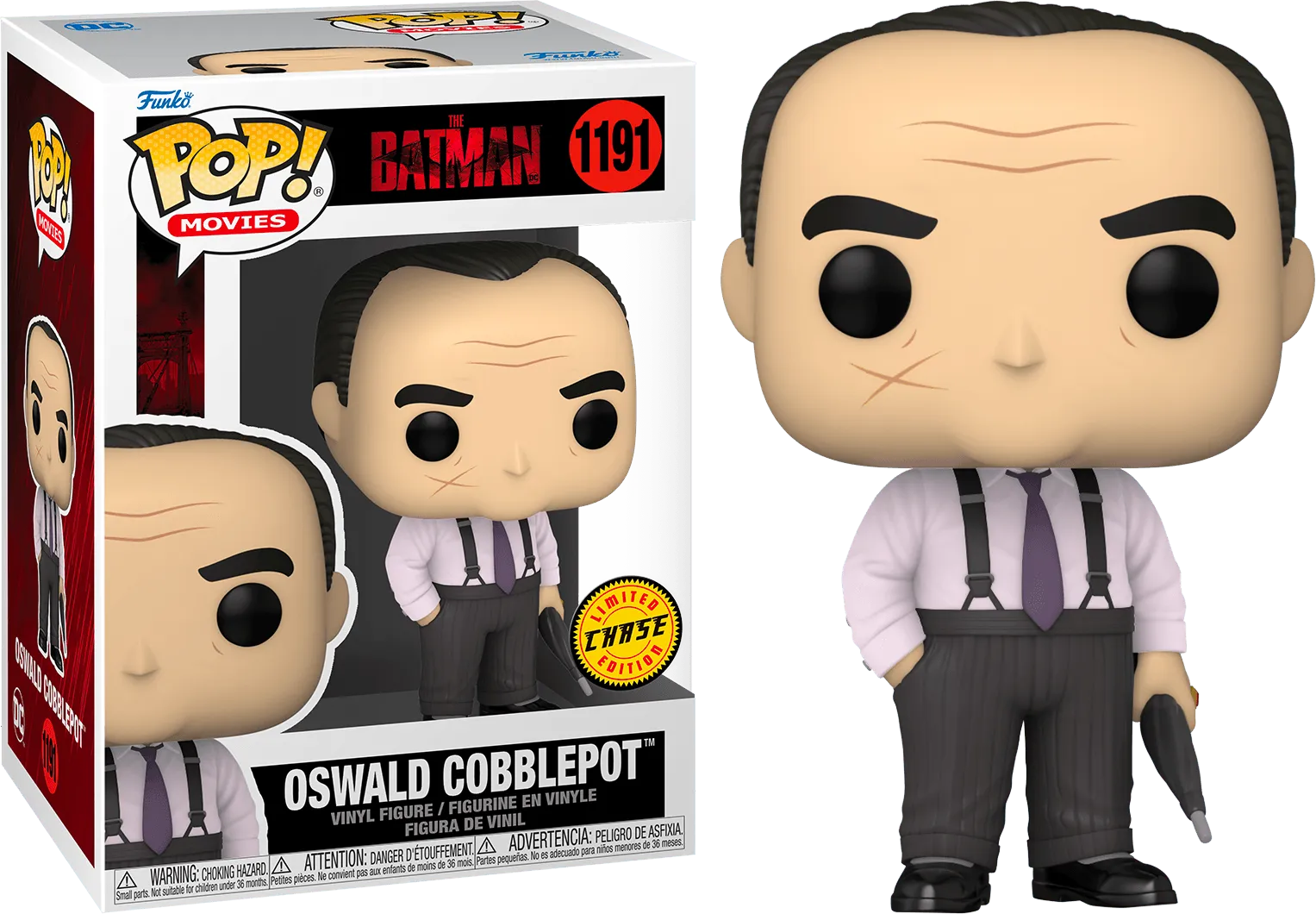FUN59280 The Batman - Oswald Cobblepot (with chase) Pop! Vinyl - Funko TBA - Titan Pop Culture