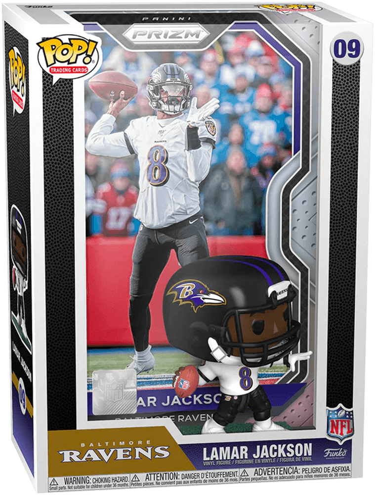 FUN60826 NFL - Lamar Jackson Pop! Trading Card - Funko - Titan Pop Culture