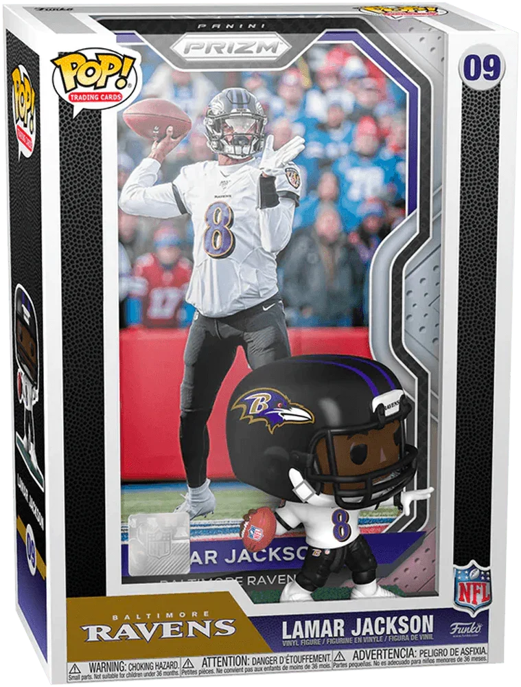 FUN60826 NFL - Lamar Jackson Pop! Trading Card - Funko - Titan Pop Culture