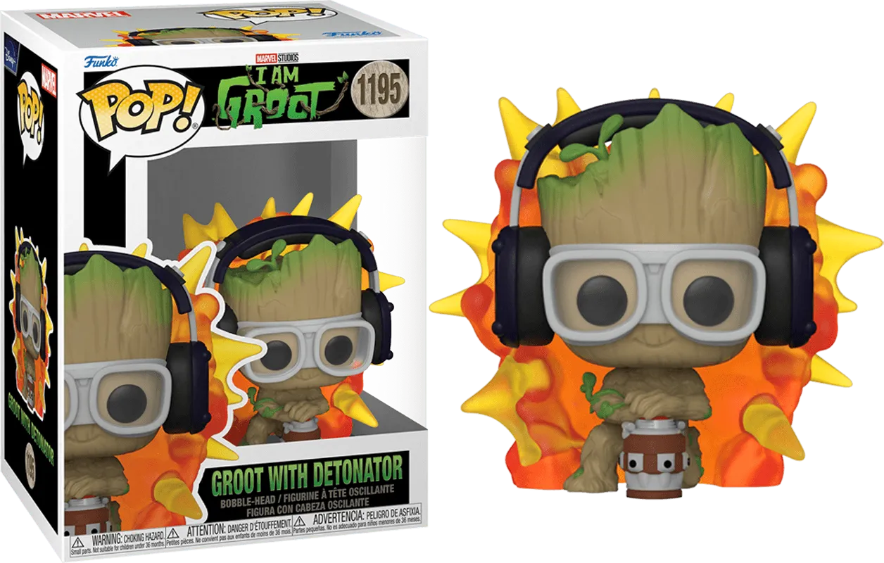 FUN70653 I Am Groot (TV) - Groot w/detonator Pop! Vinyl - Funko - Titan Pop Culture