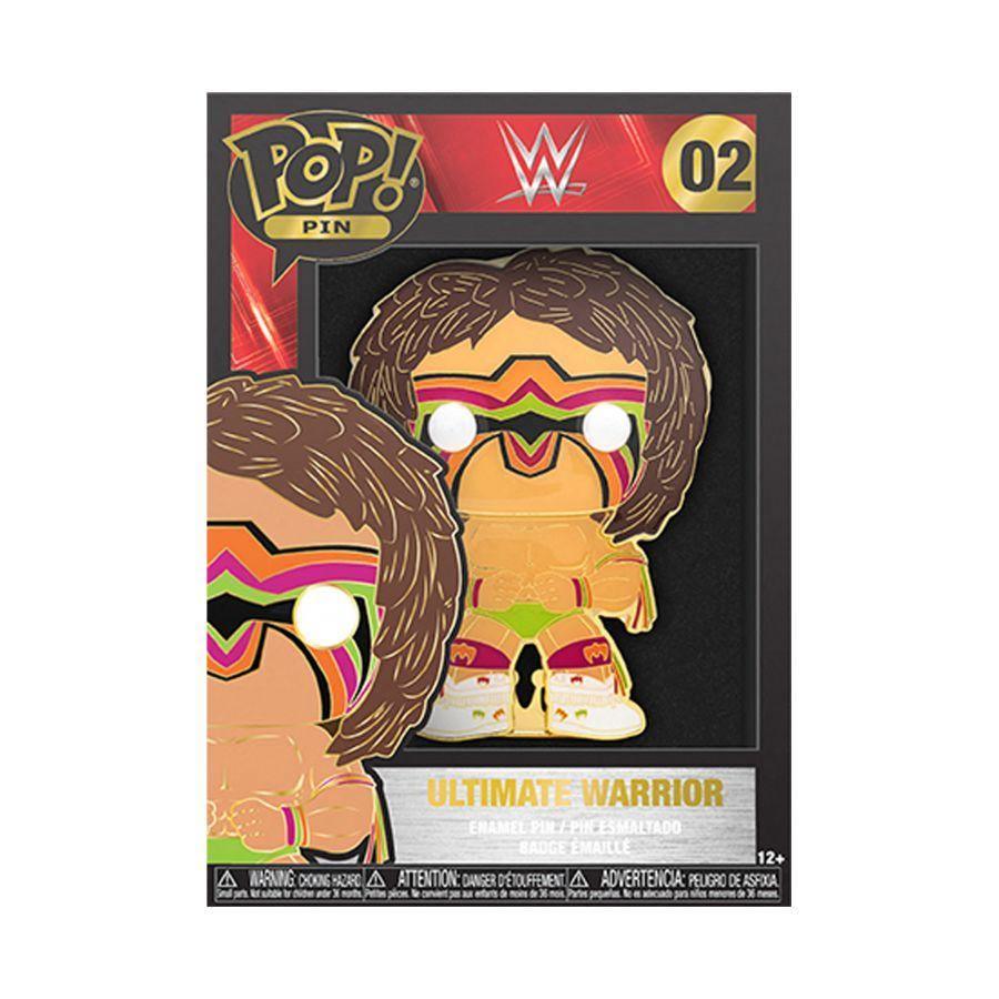 FUNWWEPP0002 WWE - Ultimate Warrior 4" Pop! Enamel Pin - Funko - Titan Pop Culture