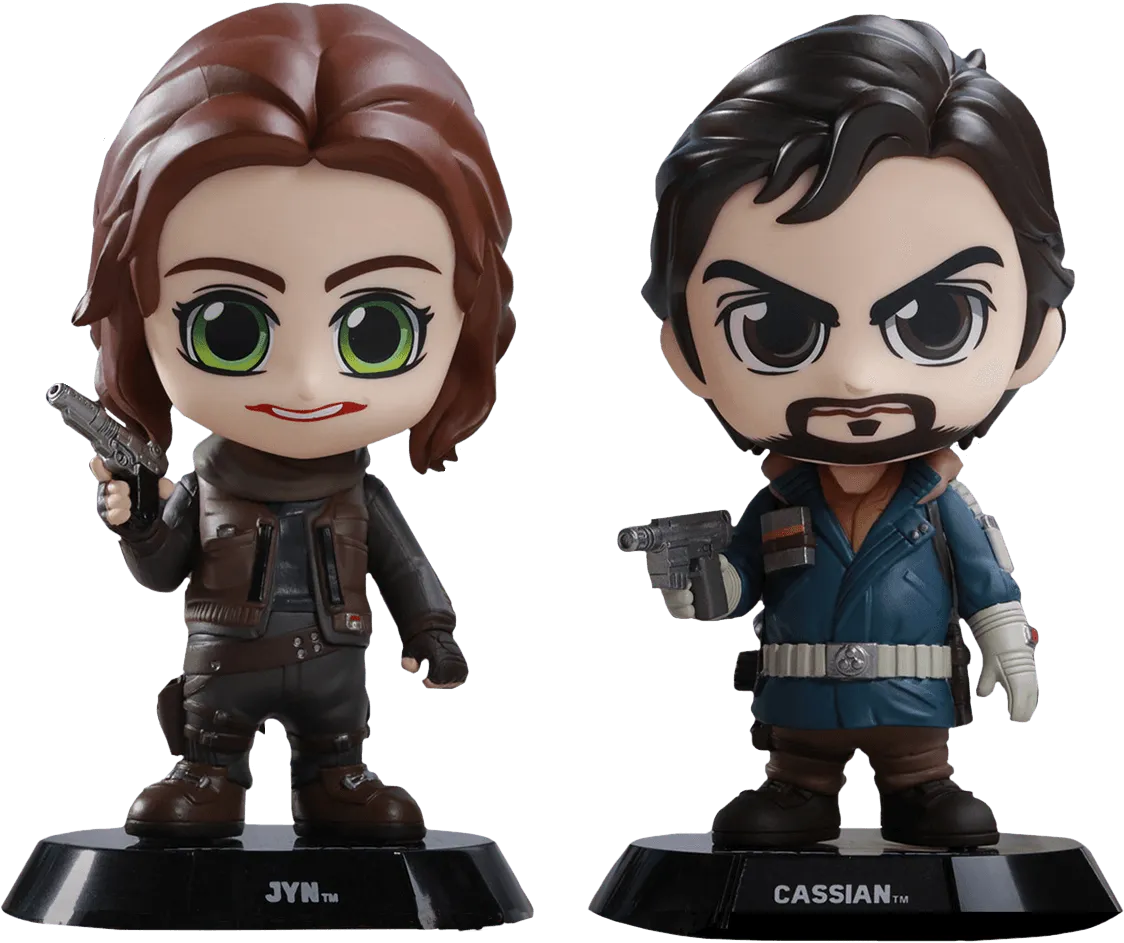 HOTCOSB345 Star Wars: Rogue One - Jyn & Cassian Cosbaby Set - Hot Toys - Titan Pop Culture
