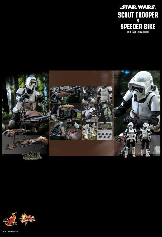HOTMMS612 Star Wars - Scout Trooper & Speederbike Return of the Jedi 1:6 Scale 12" Action Figure - Hot Toys - Titan Pop Culture