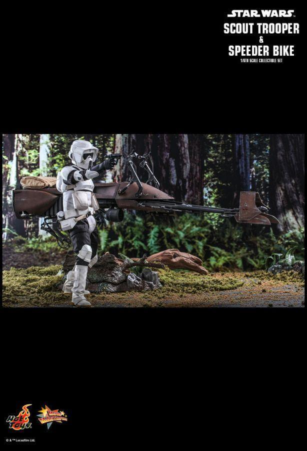 HOTMMS612 Star Wars - Scout Trooper & Speederbike Return of the Jedi 1:6 Scale 12" Action Figure - Hot Toys - Titan Pop Culture