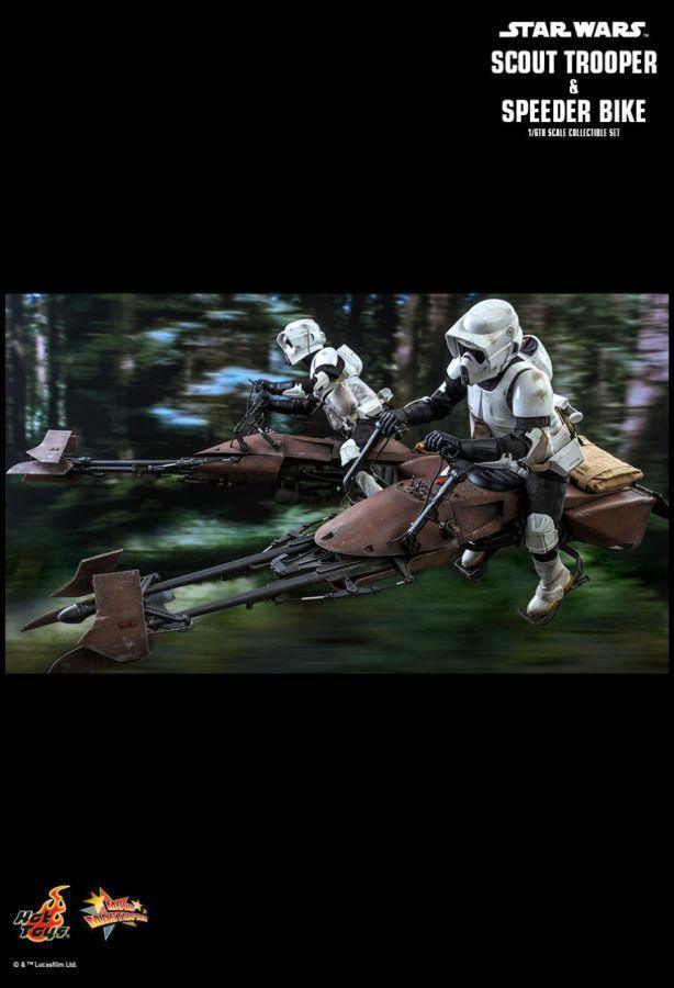 HOTMMS612 Star Wars - Scout Trooper & Speederbike Return of the Jedi 1:6 Scale 12" Action Figure - Hot Toys - Titan Pop Culture