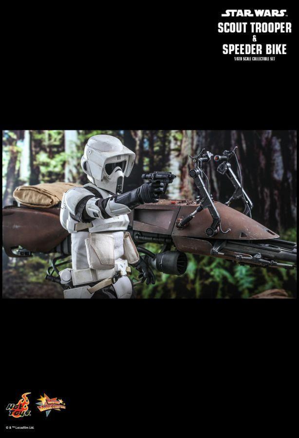 HOTMMS612 Star Wars - Scout Trooper & Speederbike Return of the Jedi 1:6 Scale 12" Action Figure - Hot Toys - Titan Pop Culture