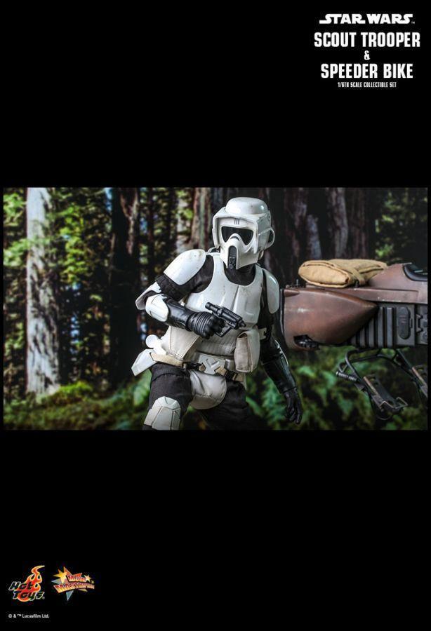 HOTMMS612 Star Wars - Scout Trooper & Speederbike Return of the Jedi 1:6 Scale 12" Action Figure - Hot Toys - Titan Pop Culture