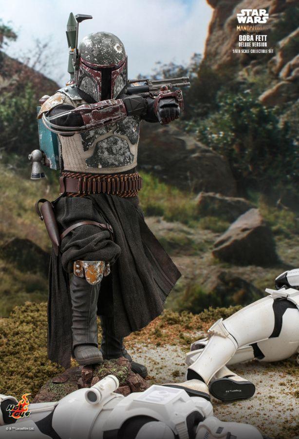 HOTTMS034 Star Wars: The Mandalorian - Boba Fett Deluxe 1:6 Scale 12" Action Figure - Hot Toys - Titan Pop Culture