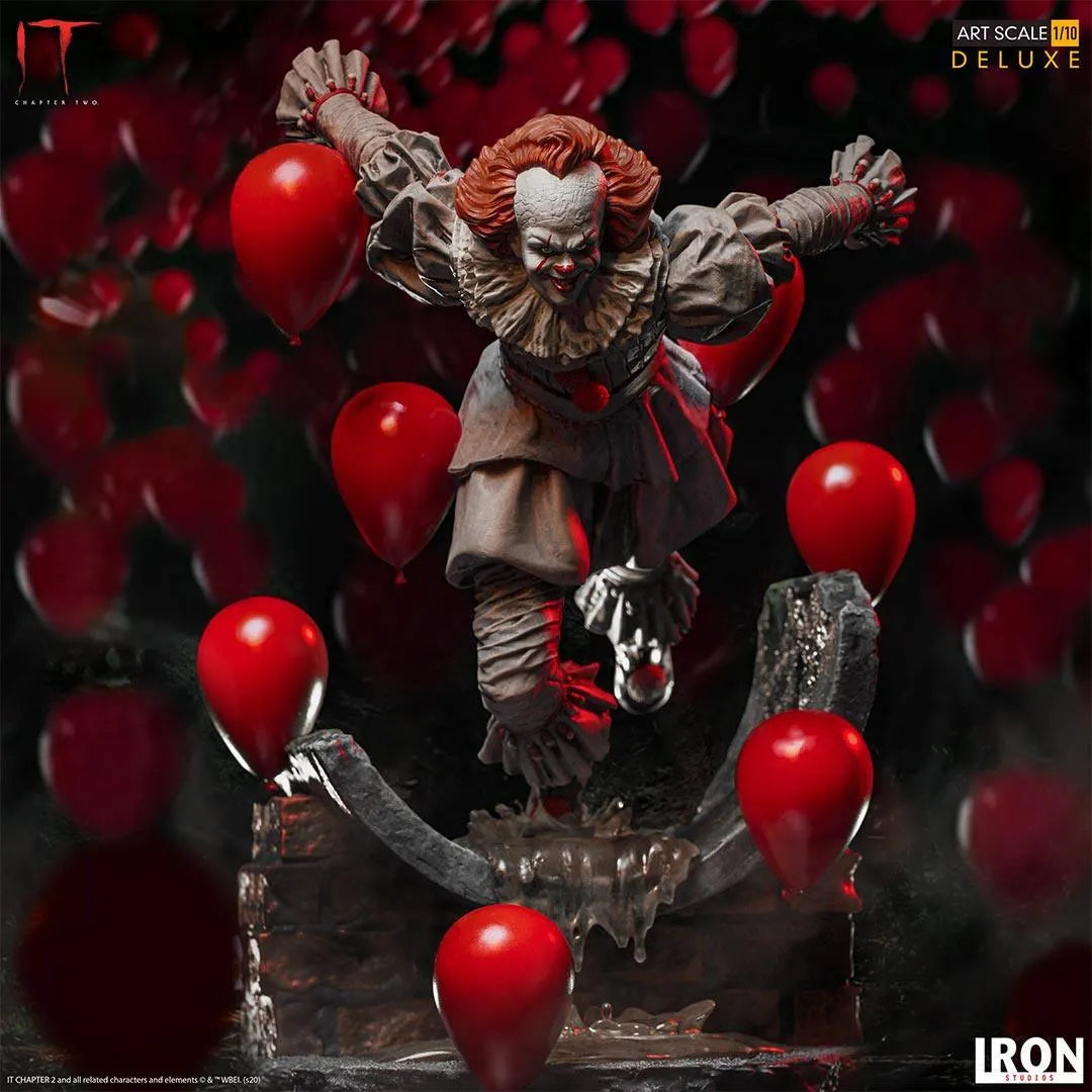 IRO15999 It Chapter 2 - Pennywise Deluxe 1:10 Scale Statue - Iron Studios - Titan Pop Culture