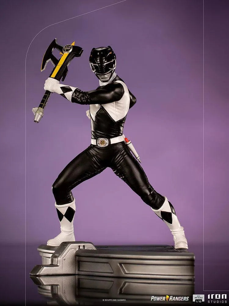 IRO28150 Power Rangers - Black Ranger 1:10 Scale Statue - Iron Studios - Titan Pop Culture