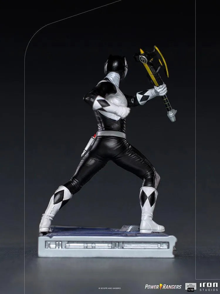 IRO28150 Power Rangers - Black Ranger 1:10 Scale Statue - Iron Studios - Titan Pop Culture
