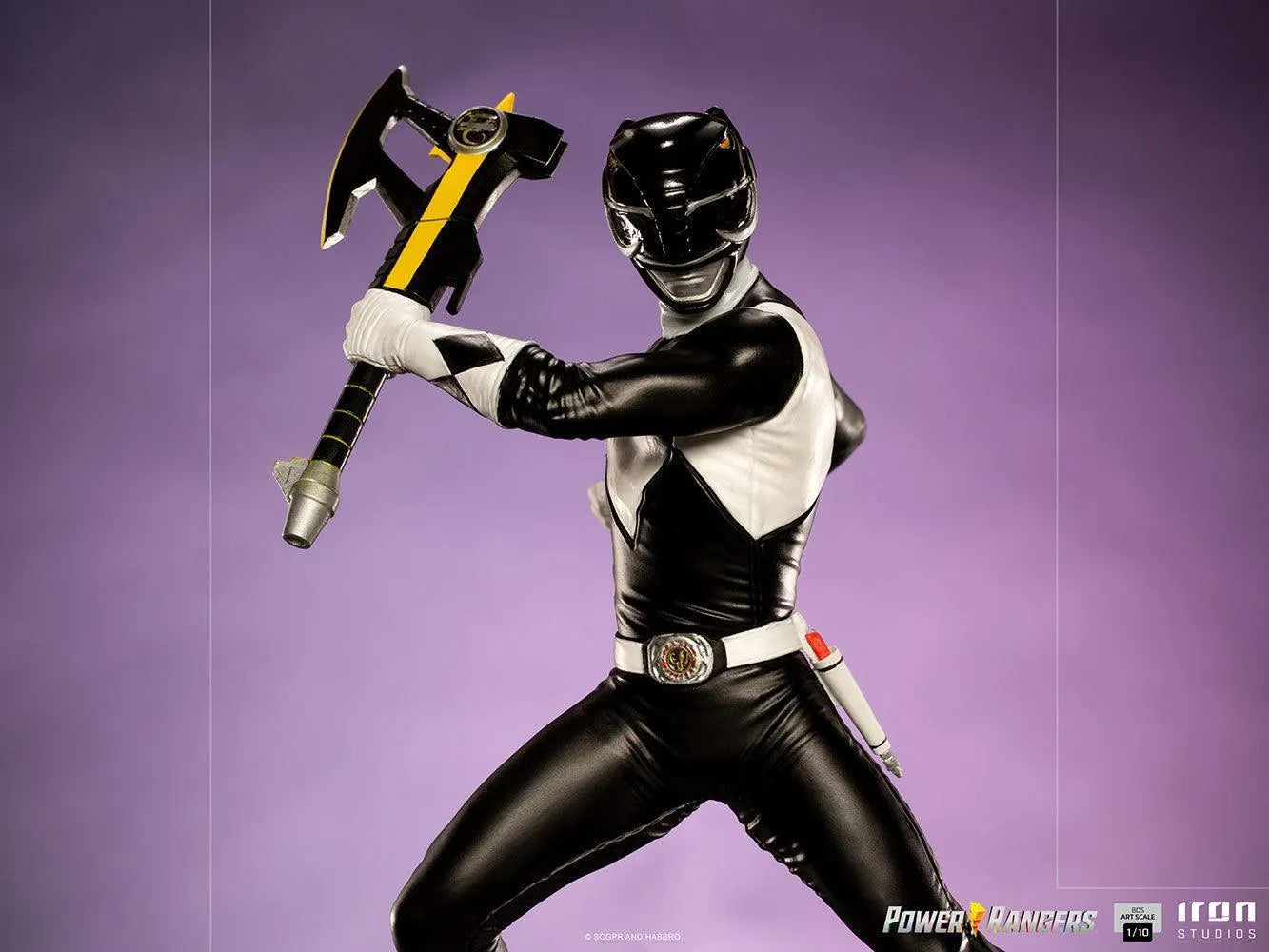IRO28150 Power Rangers - Black Ranger 1:10 Scale Statue - Iron Studios - Titan Pop Culture