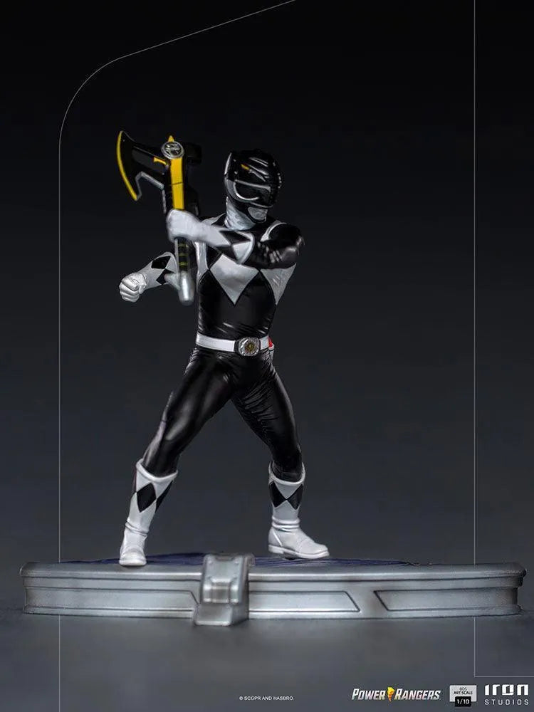 IRO28150 Power Rangers - Black Ranger 1:10 Scale Statue - Iron Studios - Titan Pop Culture
