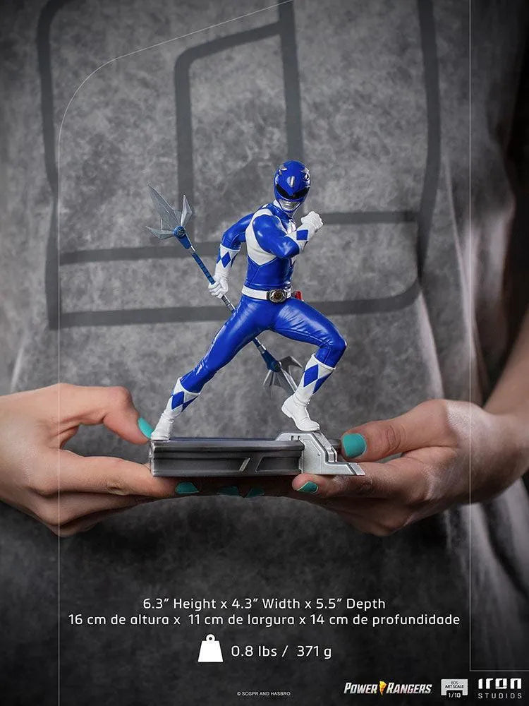 IRO28167 Power Rangers - Blue Ranger 1:10 Scale Statue - Iron Studios - Titan Pop Culture