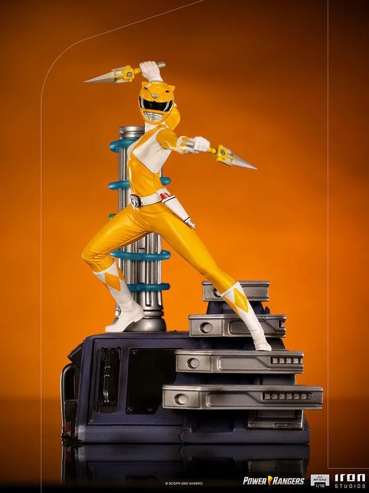 IRO28181 Power Rangers - Yellow Ranger 1:10 Scale Statue - Iron Studios - Titan Pop Culture