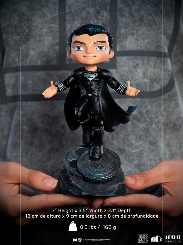 IRO28723 Zack Snyder's Justice League (2021) - Superman Black Suit Minico - Iron Studios - Titan Pop Culture