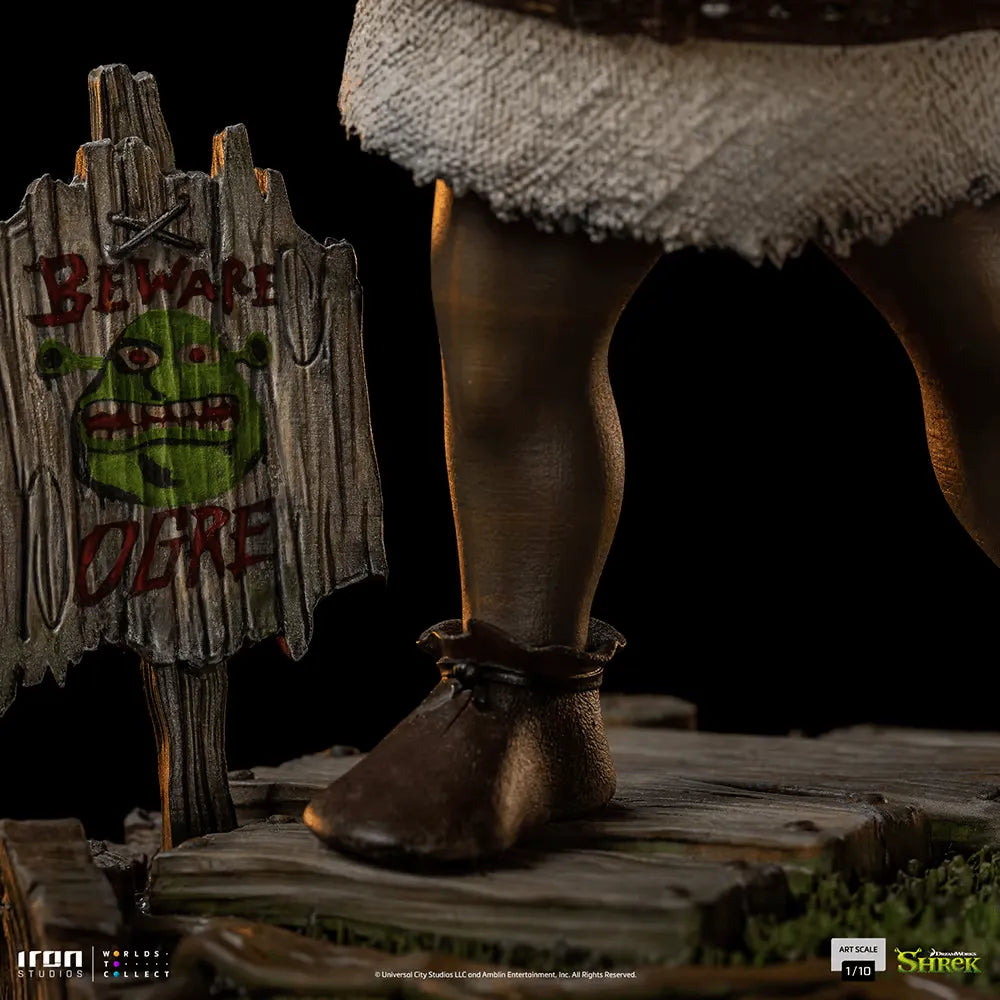 IRO51963 Shrek - Shrek, Donkey & Gingerbread Man Deluxe 1:10 Scale Statue - Iron Studios - Titan Pop Culture