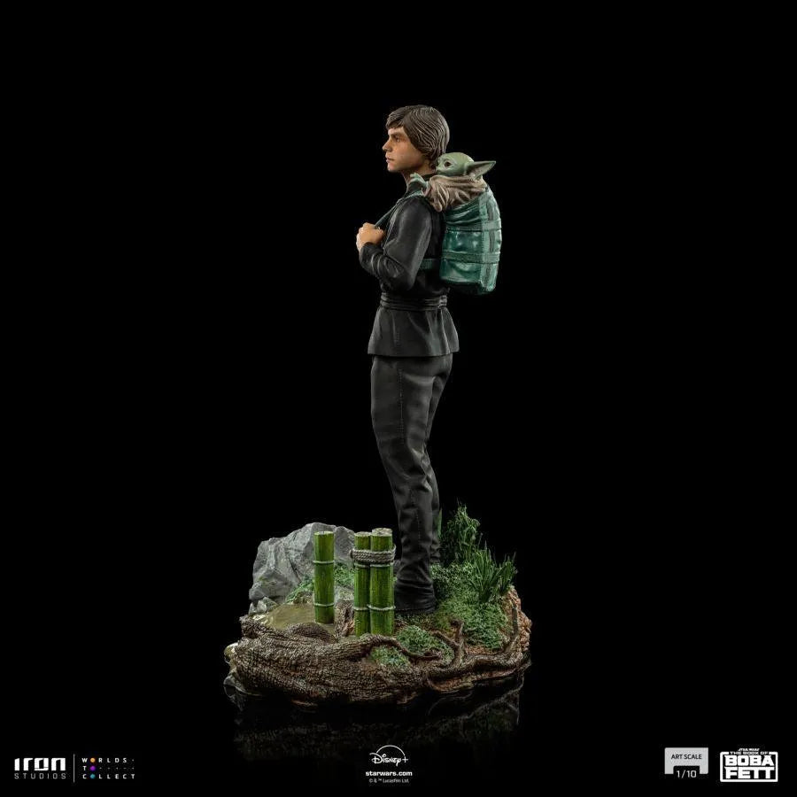 IRO52502 Star Wars: Book of Boba Fett - Luke and Grogu Training 1:10 Scale Statue - Iron Studios - Titan Pop Culture